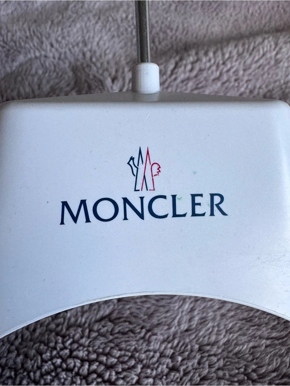 Moncler Authentic White Heavy Duty Coat Hanger Luxury Outerwear Jacket Display